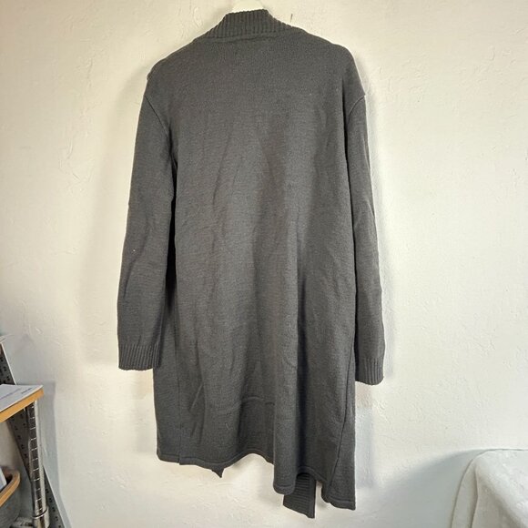 Ivan Grundahl Copenhagen Womens Gray Wool Acrylic Long Cardigan Sweater Large - Picture 2 of 8